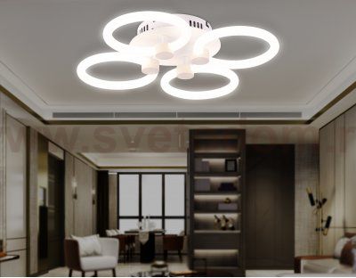 Потолочный светодиодный светильник с пультом Ambrella FA3808 FA