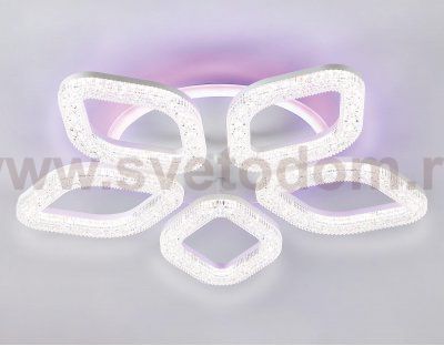 Потолочный светодиодный светильник с RGB подсветкой и пультом Ambrella FA3925 FA