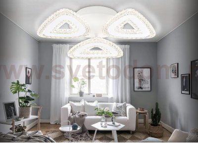 Потолочный светодиодный светильник с пультом Ambrella FA4018 FA