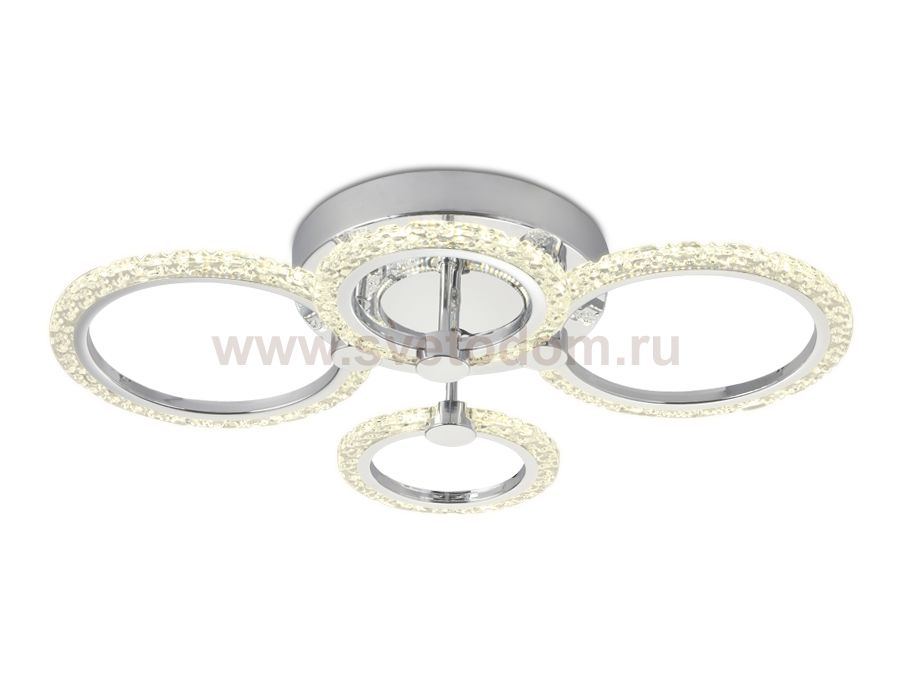 Люстра потолочная Ambrella FA412/4 CH хром 60W 620*440*120 (ПДУ РАДИО 2.4) ACRYLICA