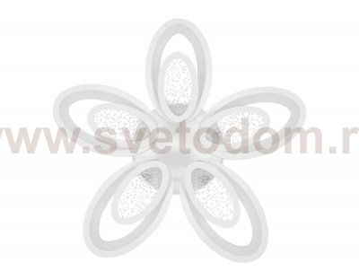 Люстра потолочная Ambrella FA423/5 WH белый 210W D620*100 (ПДУ РАДИО 2.4) ACRYLICA