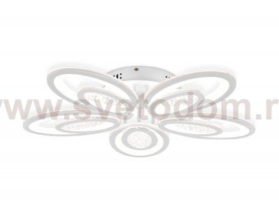 Люстра потолочная Ambrella FA423/5 WH белый 210W D620*100 (ПДУ РАДИО 2.4) ACRYLICA