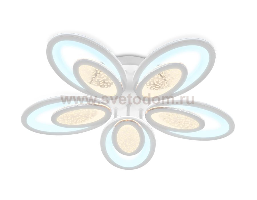 Люстра потолочная Ambrella FA423/5 WH белый 210W D620*100 (ПДУ РАДИО 2.4) ACRYLICA