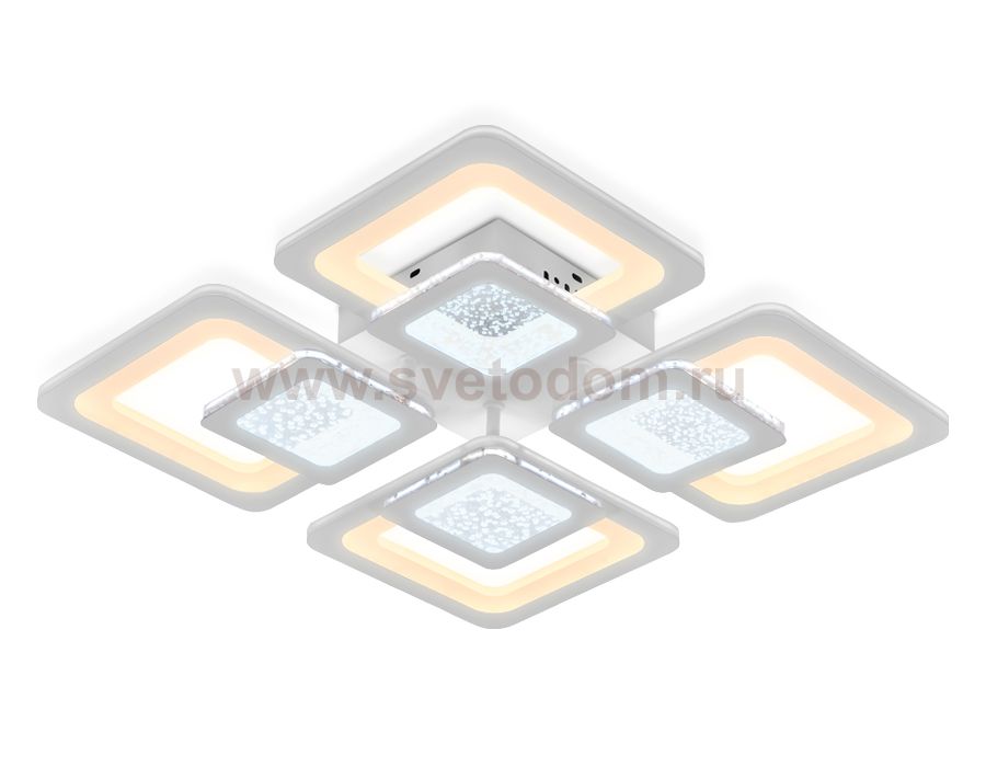 Люстра потолочная Ambrella FA427/4 WH белый 176W 470*470*80 (ПДУ РАДИО 2.4) ACRYLICA