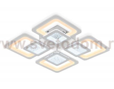 Люстра потолочная Ambrella FA427/4 WH белый 176W 470*470*80 (ПДУ РАДИО 2.4) ACRYLICA