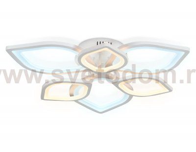 Люстра потолочная Ambrella FA445/6 WH белый 87W 3000K/6400K 710*710*120 (Без ПДУ) ACRYLICA