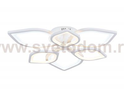 Люстра потолочная Ambrella FA445/6 WH белый 87W 3000K/6400K 710*710*120 (Без ПДУ) ACRYLICA