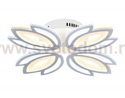 Люстра потолочная Ambrella FA455/4 WH белый 80W 3000K/6400K 530*530*90 (Без ПДУ) ACRYLICA