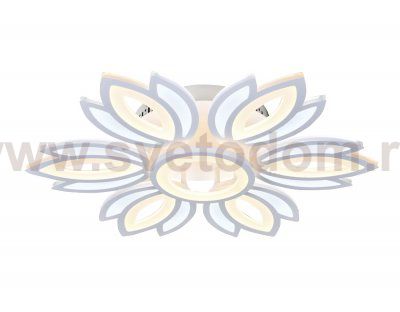 Люстра потолочная Ambrella FA456/6+1 WH белый 132W 3000K/6400K D640*110 (Без ПДУ) ACRYLICA