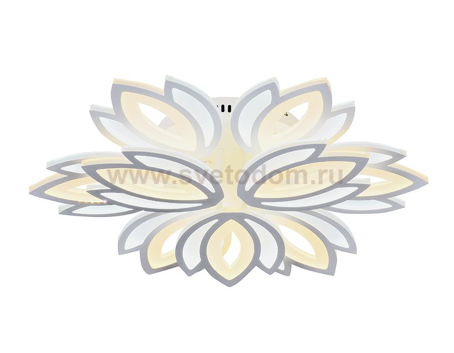 Люстра потолочная Ambrella FA457/6+3 WH белый 180W 3000K/6400K D640*110 (Без ПДУ) ACRYLICA