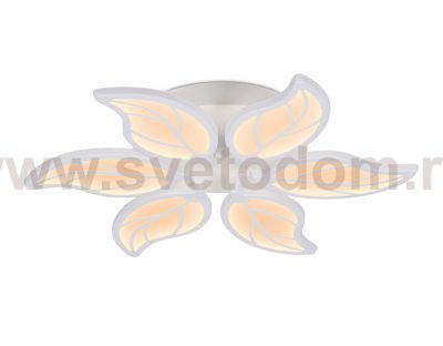 Люстра потолочная Ambrella FA459/6 WH белый 90W 560*480*80 (ПДУ РАДИО 2.4) ACRYLICA