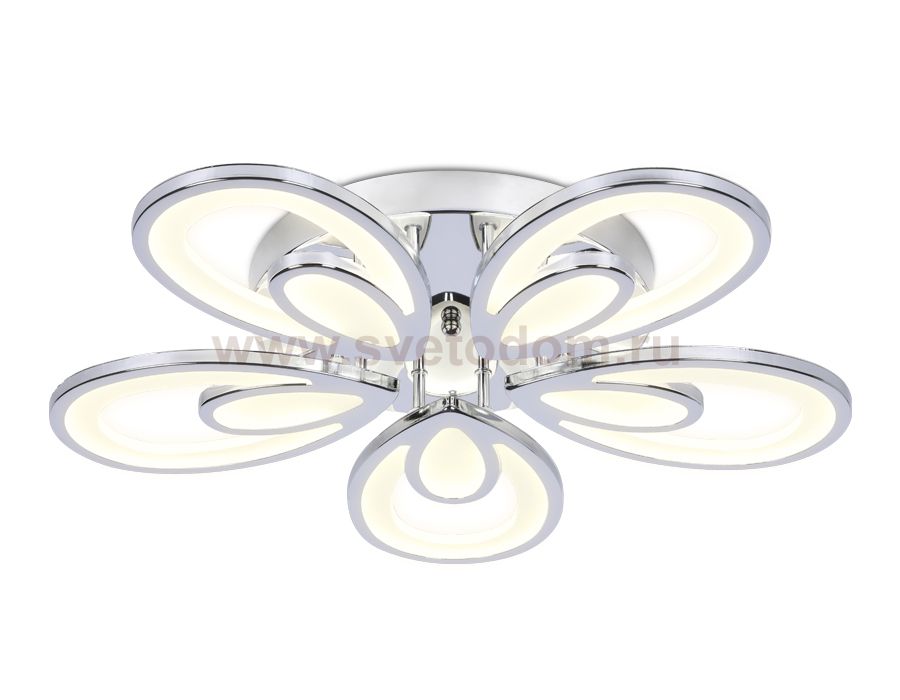 Люстра потолочная Ambrella FA469/5 CH хром 110W 580*560*80 (ПДУ РАДИО 2.4) ACRYLICA