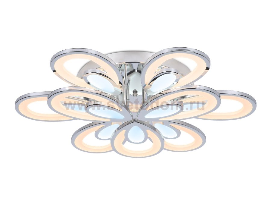 Люстра потолочная Ambrella FA471/6+3 CH хром 198W 750*670*120 (ПДУ РАДИО 2.4) ACRYLICA