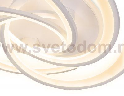 Люстра потолочная Ambrella FA505/5 WH белый 180W+38W D600*170 (ПДУ РАДИО 2.4) ACRYLICA