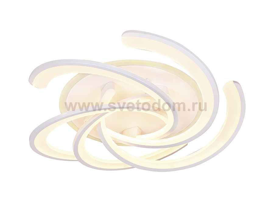 Люстра потолочная Ambrella FA505/5 WH белый 180W+38W D600*170 (ПДУ РАДИО 2.4) ACRYLICA