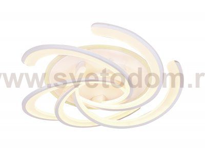 Люстра потолочная Ambrella FA505/5 WH белый 180W+38W D600*170 (ПДУ РАДИО 2.4) ACRYLICA