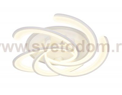 Люстра потолочная Ambrella FA505/5 WH белый 180W+38W D600*170 (ПДУ РАДИО 2.4) ACRYLICA