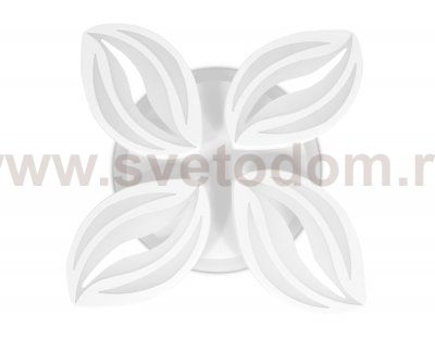 Люстра потолочная Ambrella FA507/4 WH белый 96W+6.5W 550*550*100 (ПДУ РАДИО 2.4) ACRYLICA