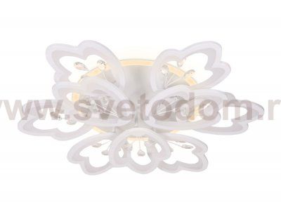 Люстра потолочная Ambrella FA511/6+3 WH белый 252W+40W 3000K/6400K D750*120 (ПДУ РАДИО 2.4) ACRYLICA