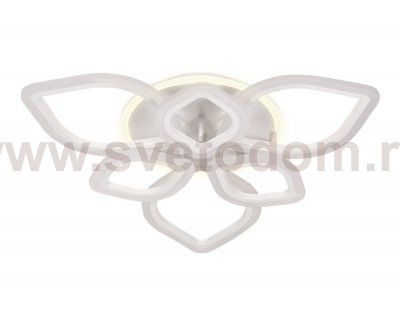 Люстра потолочная Ambrella FA515/3+3 WH белый 126W+28W 700*700*120 (ПДУ РАДИО 2.4) ACRYLICA