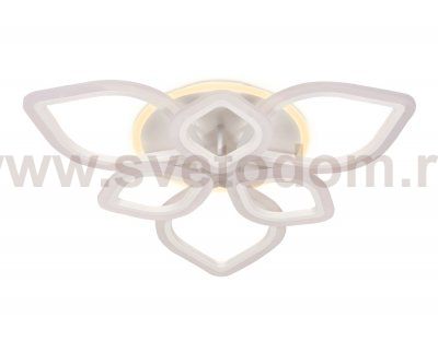 Люстра потолочная Ambrella FA515/3+3 WH белый 126W+28W 700*700*120 (ПДУ РАДИО 2.4) ACRYLICA