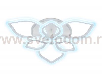 Люстра потолочная Ambrella FA515/3+3 WH белый 126W+28W 700*700*120 (ПДУ РАДИО 2.4) ACRYLICA