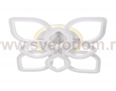 Люстра потолочная Ambrella FA517/4+4 WH белый 168W+28W 730*730*120 (ПДУ РАДИО 2.4) ACRYLICA