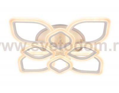 Люстра потолочная Ambrella FA517/4+4 WH белый 168W+28W 730*730*120 (ПДУ РАДИО 2.4) ACRYLICA