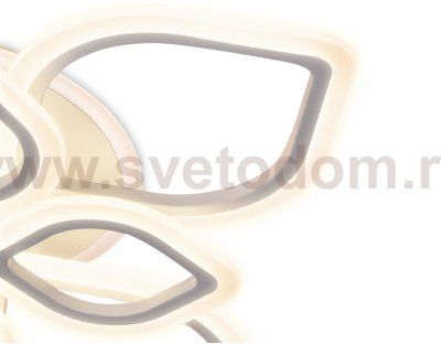 Люстра потолочная Ambrella FA517/4+4 WH белый 168W+28W 730*730*120 (ПДУ РАДИО 2.4) ACRYLICA