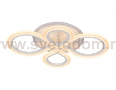 Люстра потолочная Ambrella FA521/4 WH белый 88W+7W 650*410*80 (ПДУ РАДИО 2.4) ACRYLICA