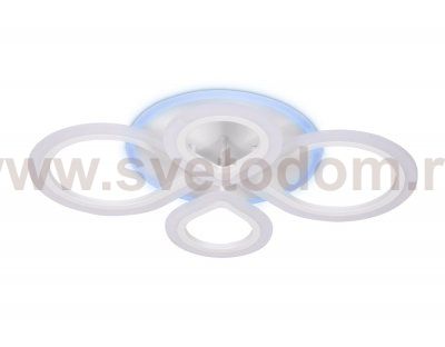 Люстра потолочная Ambrella FA521/4 WH белый 88W+7W 650*410*80 (ПДУ РАДИО 2.4) ACRYLICA