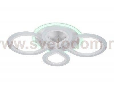 Люстра потолочная Ambrella FA521/4 WH белый 88W+7W 650*410*80 (ПДУ РАДИО 2.4) ACRYLICA