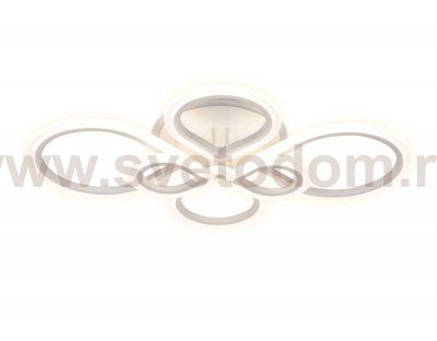 Люстра потолочная Ambrella FA522/6 WH белый 160W+28W 820*650*120 (ПДУ РАДИО 2.4) ACRYLICA