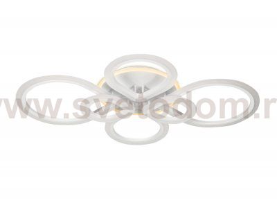 Люстра потолочная Ambrella FA522/6 WH белый 160W+28W 820*650*120 (ПДУ РАДИО 2.4) ACRYLICA