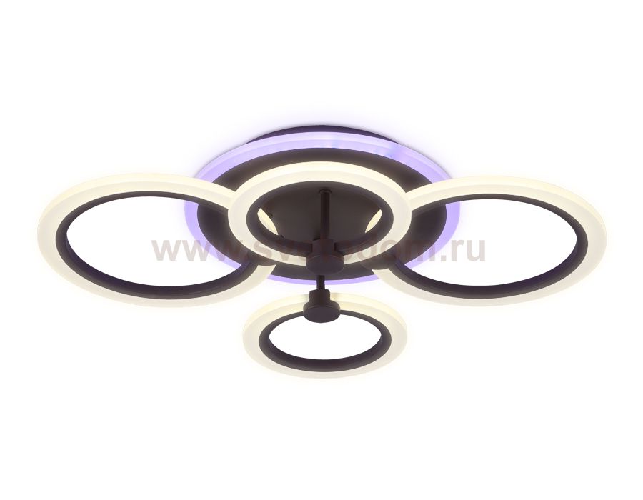 Люстра потолочная Ambrella FA526/4 CF кофе 81W 620*440*120 (ПДУ РАДИО 2.4) ACRYLICA