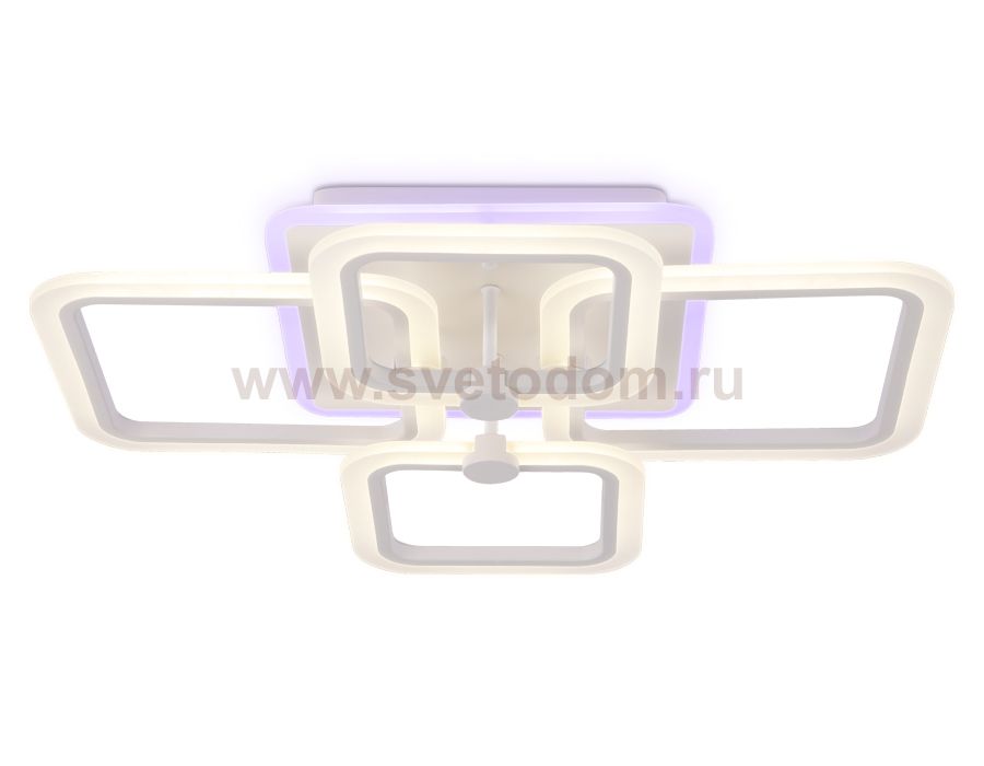 Люстра потолочная Ambrella FA533/2+2 WH белый 105W 770*540*120 (ПДУ РАДИО 2.4) ACRYLICA