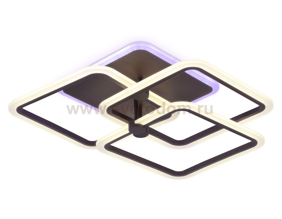 Люстра потолочная Ambrella FA535/3 CF кофе 118W 510*510*140 (ПДУ РАДИО 2.4) ACRYLICA