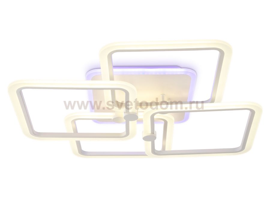 Люстра потолочная Ambrella FA537/4 WH белый 148W 670*670*120 (ПДУ РАДИО 2.4) ACRYLICA