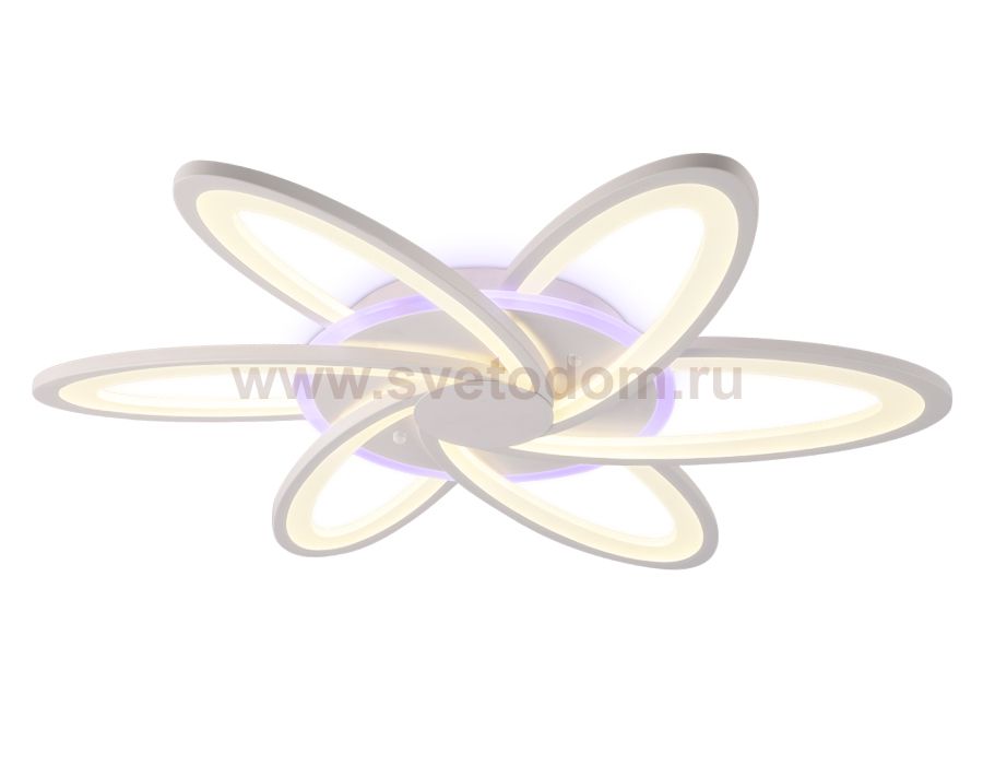 Люстра потолочная Ambrella FA541/6 WH белый 108W 700*670*60 (ПДУ РАДИО 2.4) ACRYLICA