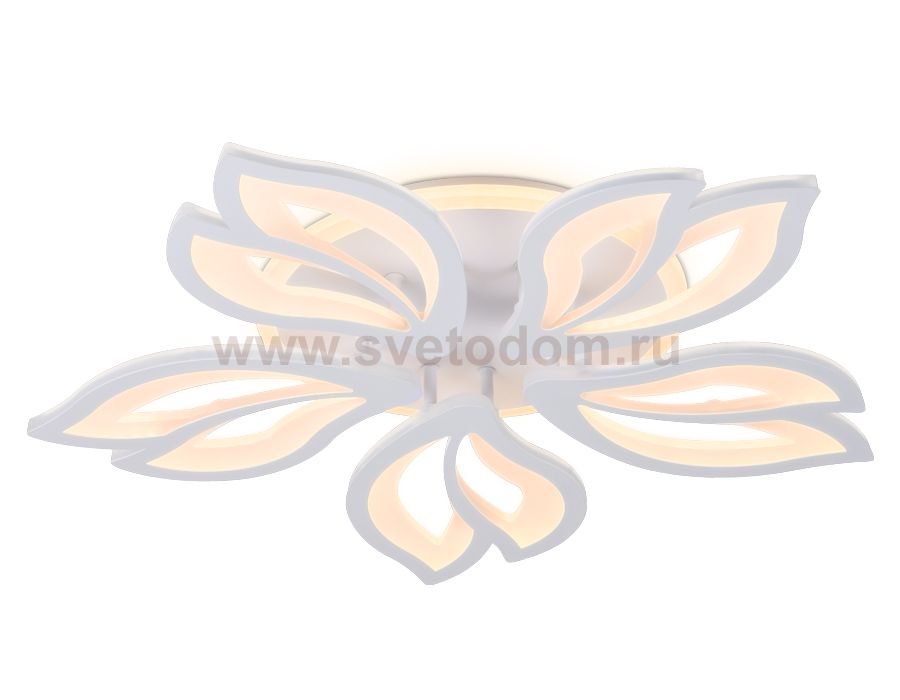 Люстра потолочная Ambrella FA543/5 WH белый 104W 580*560*80 (ПДУ РАДИО 2.4) ACRYLICA