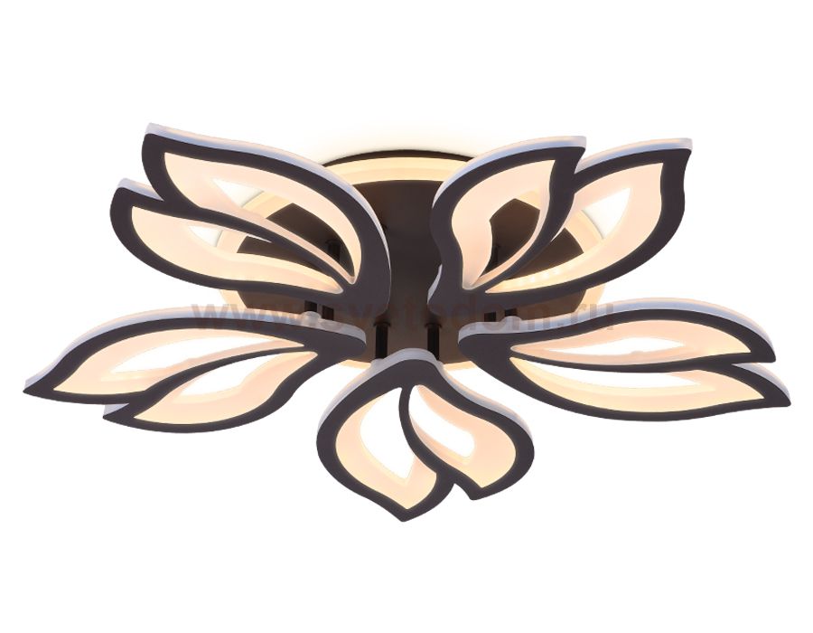 Люстра потолочная Ambrella FA544/5 CF кофе 104W 580*560*80 (ПДУ РАДИО 2.4) ACRYLICA