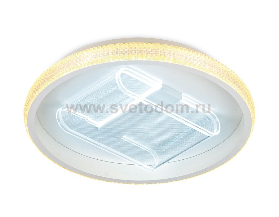Люстра потолочная Ambrella FA600 WH белый 66W D470*90 (ПДУ РАДИО 2.4) ACRYLICA