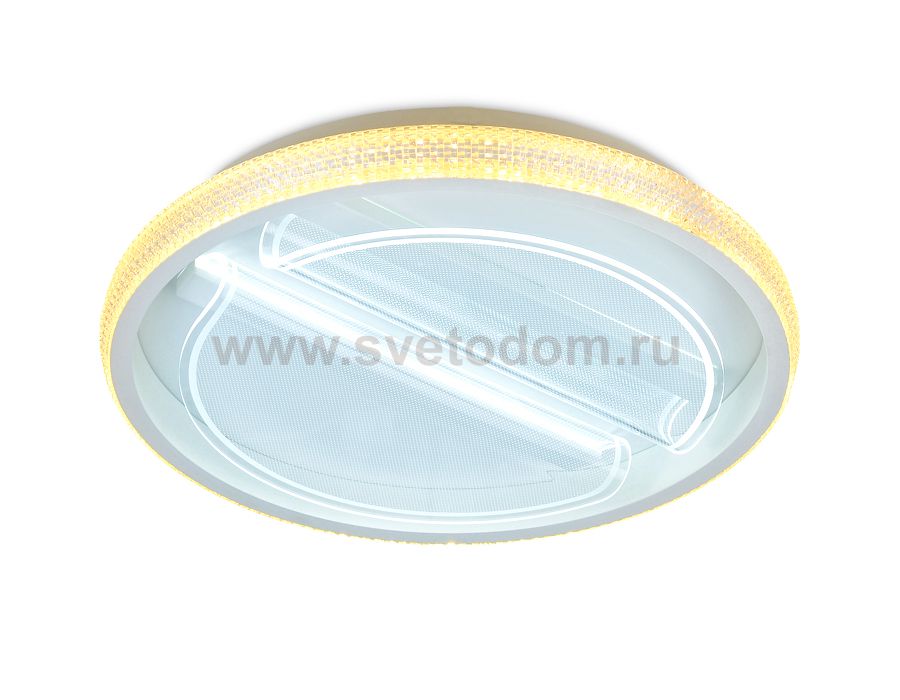 Люстра потолочная Ambrella FA602 WH белый 88W D470*90 (ПДУ РАДИО 2.4) ACRYLICA