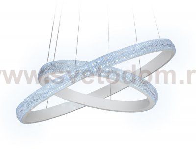 Люстра подвесная Ambrella FA615 WH белый 90W D600*1000 (ПДУ РАДИО 2.4) ACRYLICA