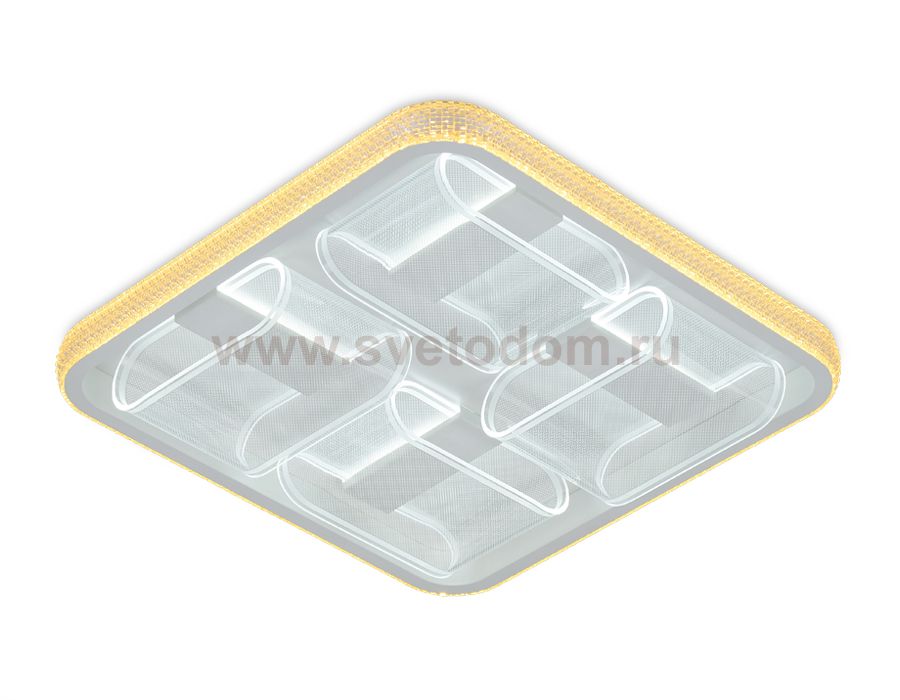 Люстра потолочная Ambrella FA627 WH белый 126W 500*500*110 (ПДУ РАДИО 2.4) ACRYLICA
