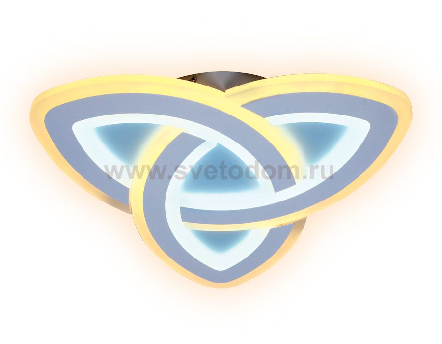 Люстра потолочная Ambrella FA775 WH белый 92W 480*480*40 (ПДУ РАДИО 2.4) ACRYLICA