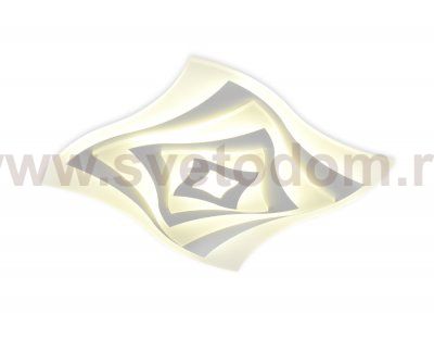 Люстра потолочная Ambrella FA800 WH белый 82W 500*500*60 (ПДУ РАДИО 2.4) ACRYLICA