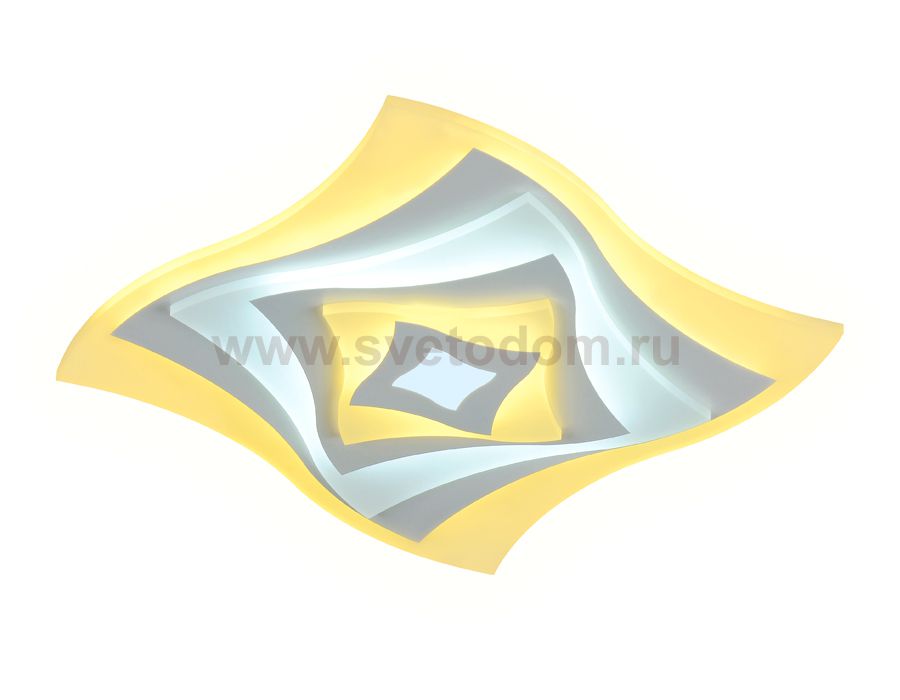 Люстра потолочная Ambrella FA800 WH белый 82W 500*500*60 (ПДУ РАДИО 2.4) ACRYLICA