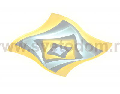 Люстра потолочная Ambrella FA800 WH белый 82W 500*500*60 (ПДУ РАДИО 2.4) ACRYLICA