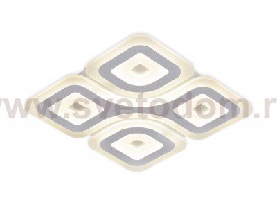 Люстра потолочная Ambrella FA801 WH белый 126W 500*500*50 (ПДУ РАДИО 2.4) ACRYLICA